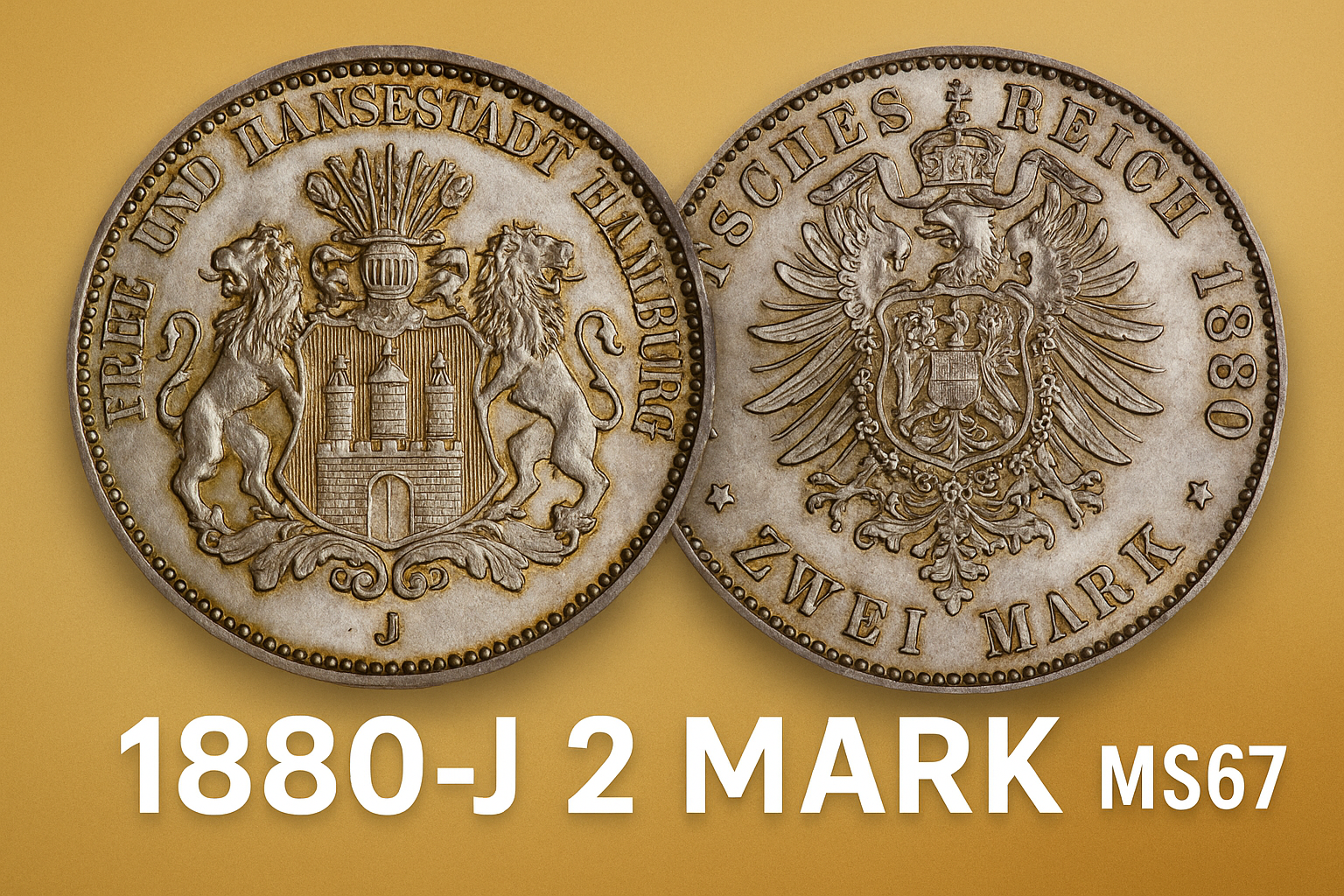 Discovering a Hidden Gem: The 1880-J 2 Mark Silver Coin