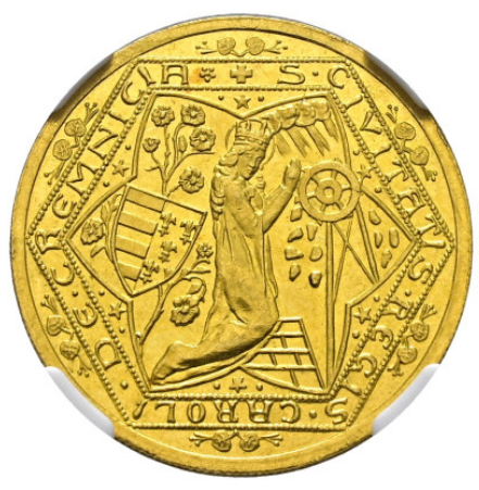 1934 GOLD CZECHOSLOV KREMNICA MINES 2D image