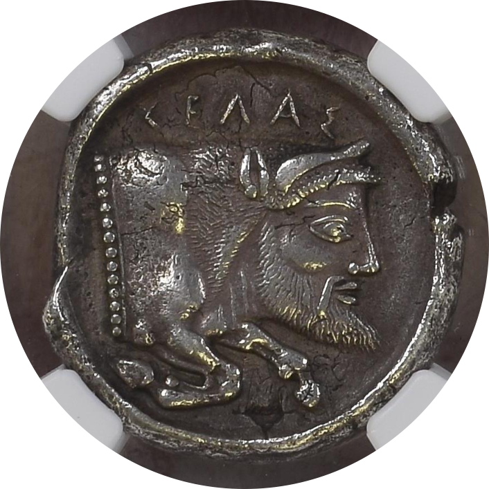 c.480-470 BC SICILY, GELA AR Tetradrachm image